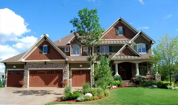 image of large craftsman house plan 1577